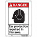 Safety Sign 10 in x 7 in Polyethylene