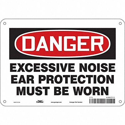 Safety Sign 7 inx10 in Polyethylene