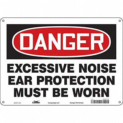 Safety Sign 10 in x 14 in Polyethylene