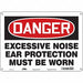 Safety Sign 10 in x 14 in Polyethylene
