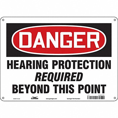 Safety Sign 10 inx14 in Aluminum