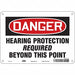 Safety Sign 7 in x 10 in Polyethylene