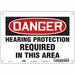Safety Sign 7 inx10 in Polyethylene