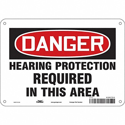 Safety Sign 7 inx10 in Vinyl