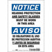Safety Sign 10 inx7 in Vinyl