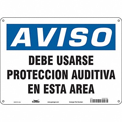 Safety Sign 10 inx14 in Polyethylene
