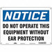 Safety Sign 10 in x 14 in Aluminum