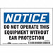 Safety Sign 3.5in x 5in Vinyl