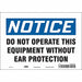 Safety Sign 7 in x 10 in Vinyl