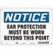 Safety Sign 7 inx10 in Polyethylene