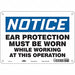 Safety Sign 7 in x 10 in Aluminum