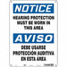 Safety Sign 14 in x 10 in Vinyl