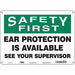 Safety Sign 10 in x 14 in Aluminum