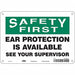 Safety Sign 7 inx10 in Polyethylene