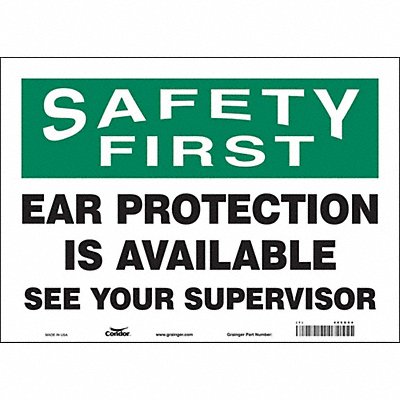 Safety Sign 10 in x 14 in Vinyl