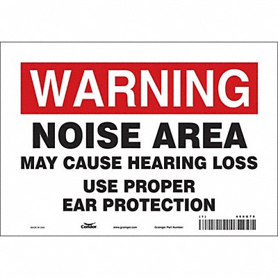 Safety Sign 7 inx10 in Vinyl