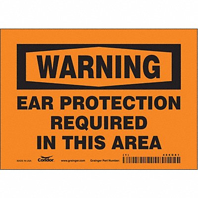 Safety Sign 5 in x 7 in Vinyl