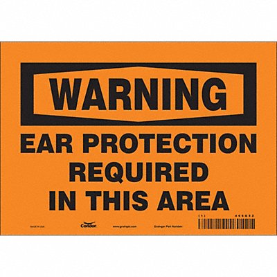 Safety Sign 7 inx10 in Vinyl