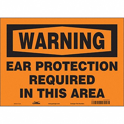 Safety Sign 10 inx14 in Vinyl