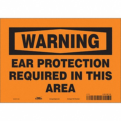 Safety Sign 7 in x 10 in Vinyl