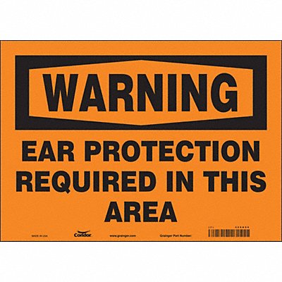 Safety Sign 10 in x 14 in Vinyl