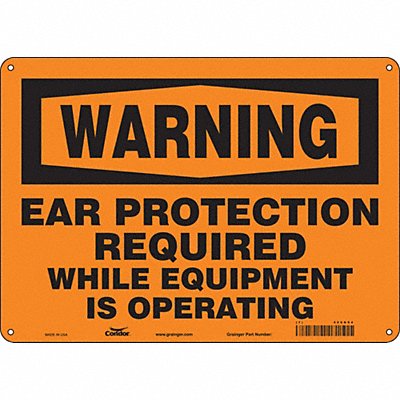 Safety Sign 10 in x 14 in Polyethylene