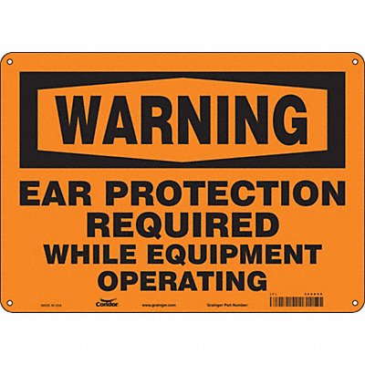 Safety Sign 10 in x 14 in Aluminum