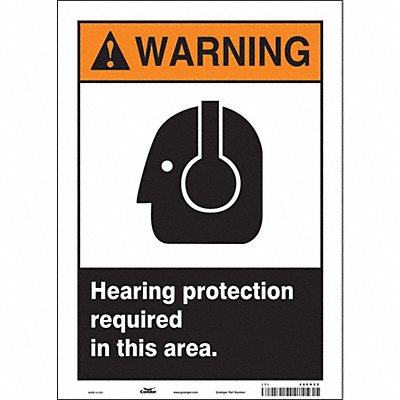 Safety Sign 14 in x 10 in Vinyl