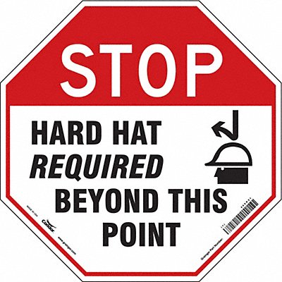 Safety Sign 24 inx24 in Vinyl