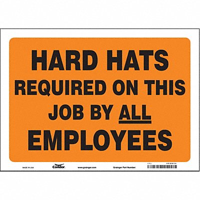 Safety Sign 10 in x 14 in Vinyl
