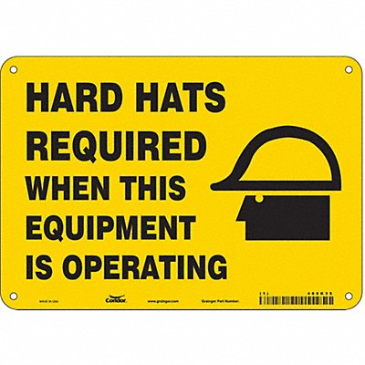 Safety Sign 7 in x 10 in Aluminum