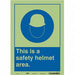 Safety Sign 14 inx10 in Glow Vinyl