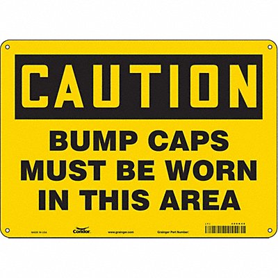 Safety Sign 10 inx14 in Polyethylene