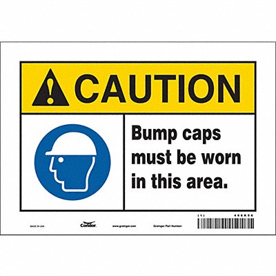 Safety Sign 7 inx10 in Vinyl