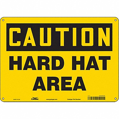 Safety Sign 10 in x 14 in Aluminum