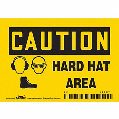 Safety Sign 3.5in x 5in Vinyl