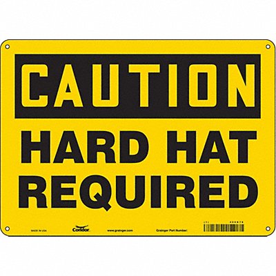 Safety Sign 10 inx14 in Polyethylene