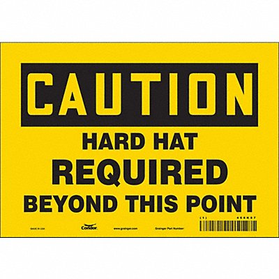 Safety Sign 7 inx10 in Vinyl