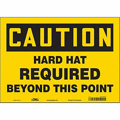 Safety Sign 10 inx14 in Vinyl