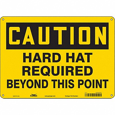 Safety Sign 10 inx14 in Aluminum