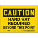 Safety Sign 5 inx7 in Vinyl