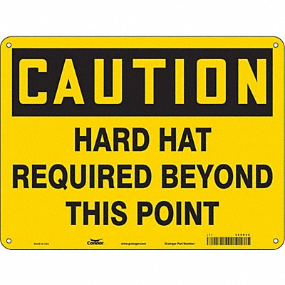 Safety Sign 18 in x 24 in Polyethylene