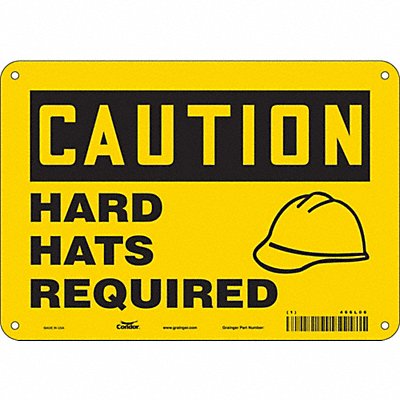 Safety Sign 7 in x 10 in Aluminum