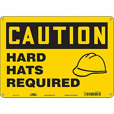 Safety Sign 10 inx14 in Polyethylene