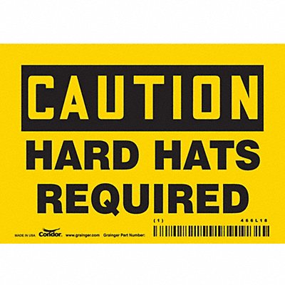 Safety Sign 3 1/2 inx5 in Vinyl