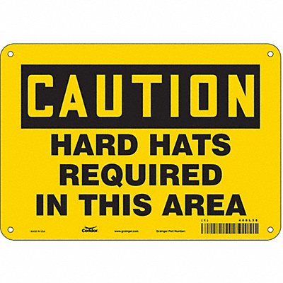 Safety Sign 7 in x 10 in Polyethylene