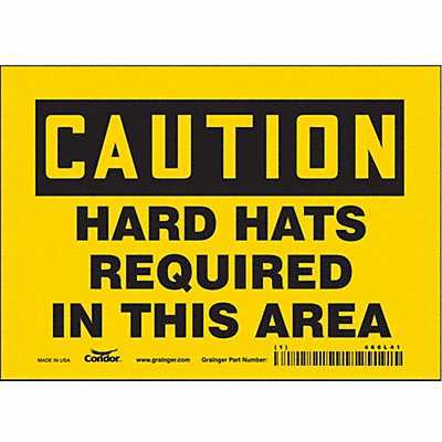 Safety Sign 5 inx7 in Vinyl