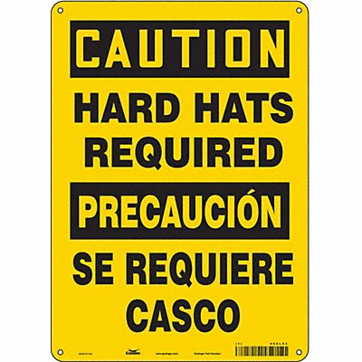 Safety Sign 14 inx10 in Polyethylene