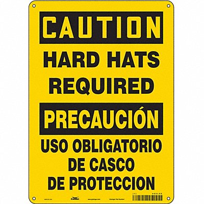 Safety Sign 14 in x 10 in Polyethylene