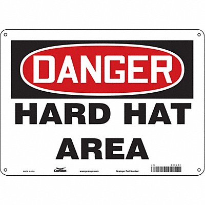 J6929 Safety Sign 10 inx14 in Aluminum